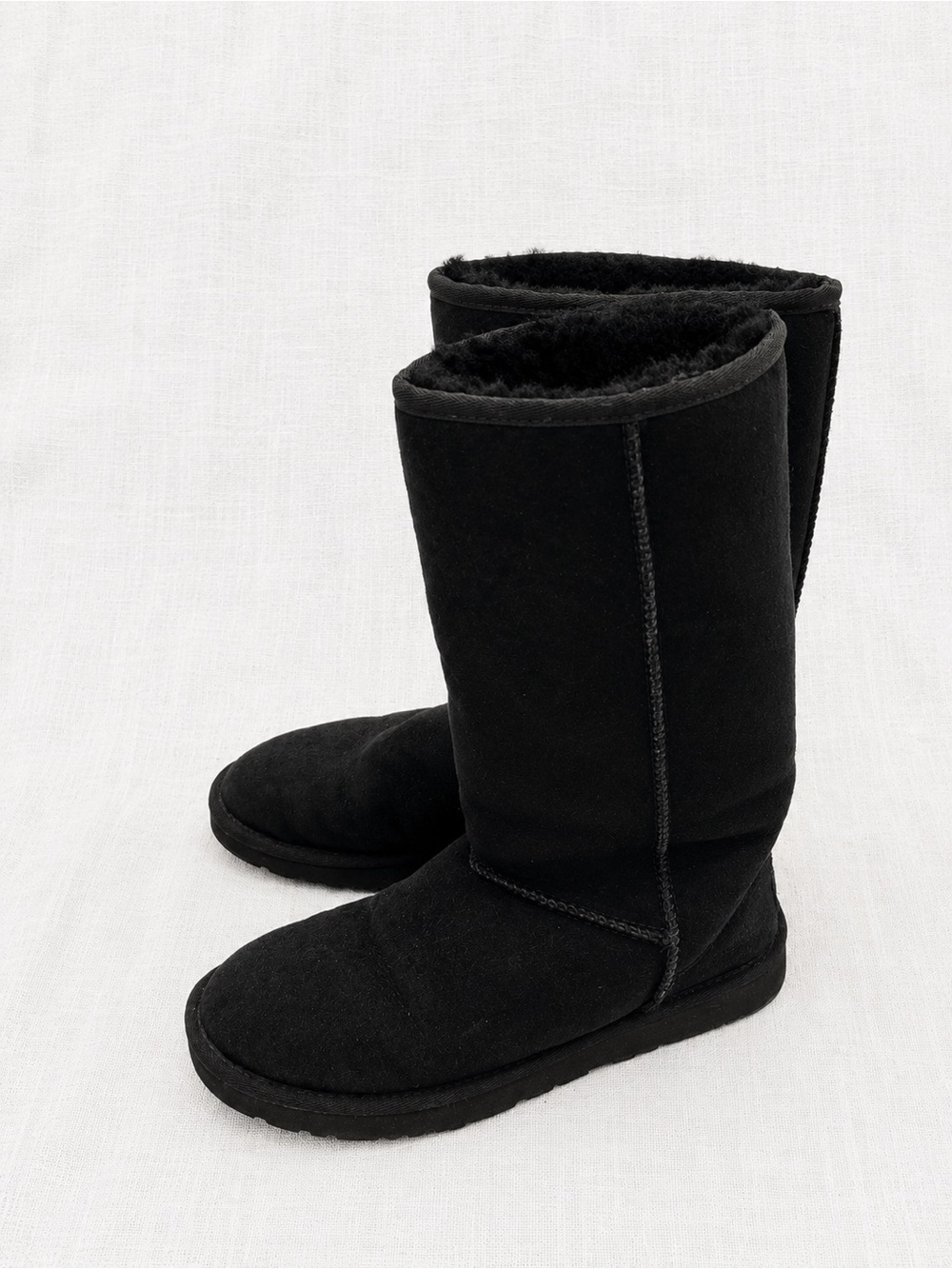 UGG Black Classic Tall Shearling Winter Boots
